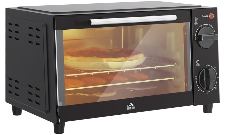 Image 7: HomCom Mini Oven, 9L Countertop Electric Grill