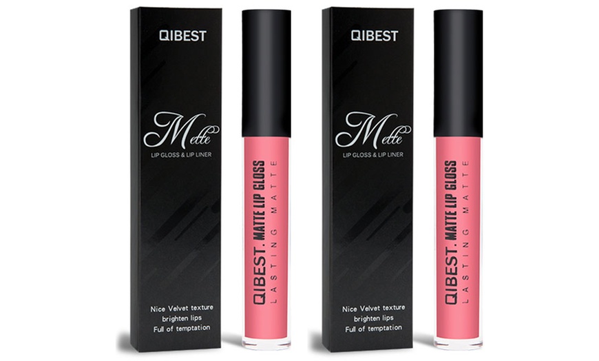 Image 10: One or Two Matte Lip Gloss and Pencil Kits