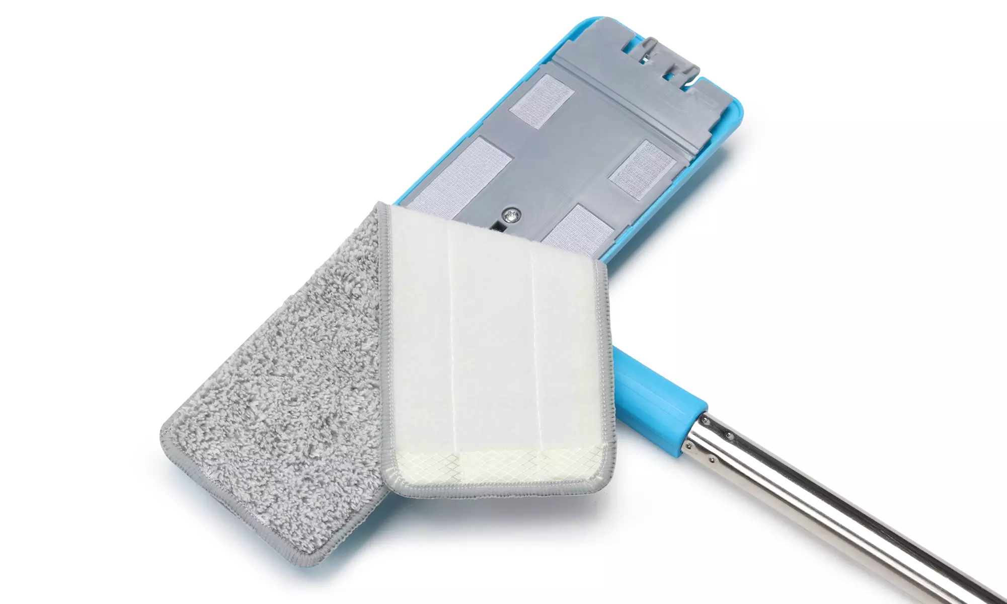 Balai essoreur avec 2, 5 ou 8 recharges microfibres et seau de nettoyage de la marque IDOMYA - Second Medium