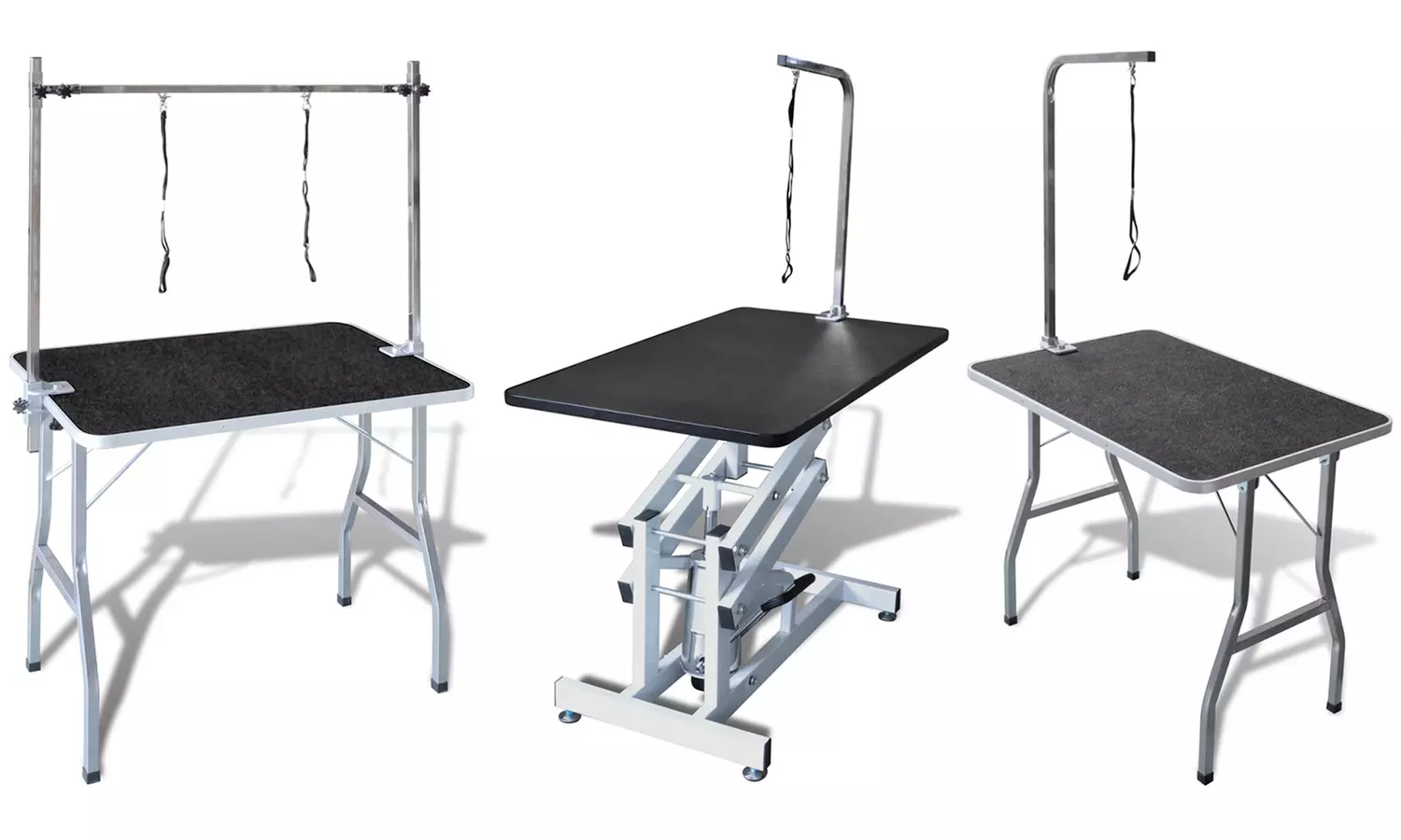 Trimmtisch für Haustiere mit Trimm-Schlaufen im Modell nach Wahl in Schwarz - Primary Image