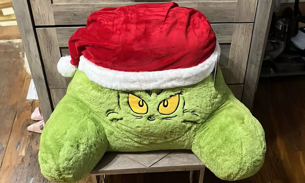 Christmas Grinch Inspired Support Pillow