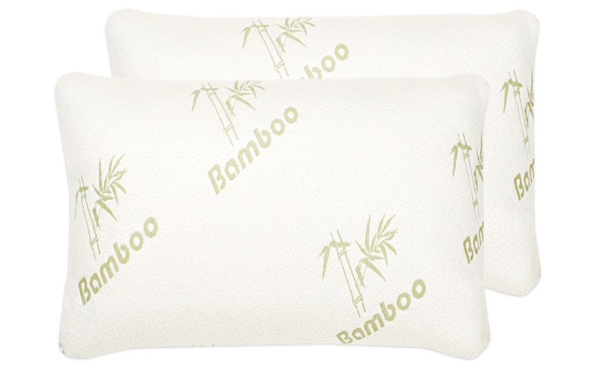 Image 2: Two or Four Bamboo Extract Bounce-Back Pillows