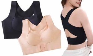  Women's Front Buckle Support Bra  