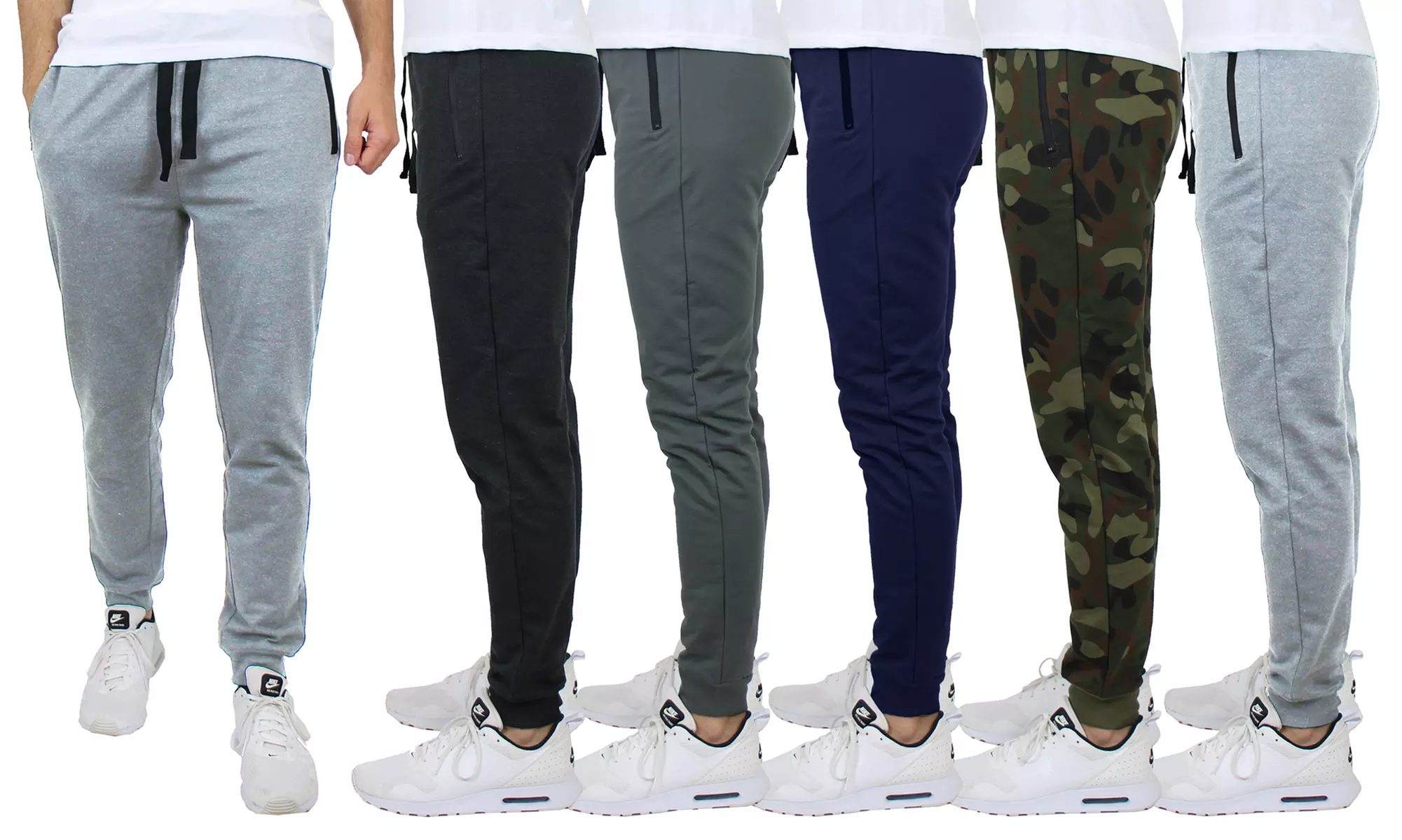 2-Pack Men's Slim-Fit French-Terry Lounge Pants (S-2XL) - Primary Image