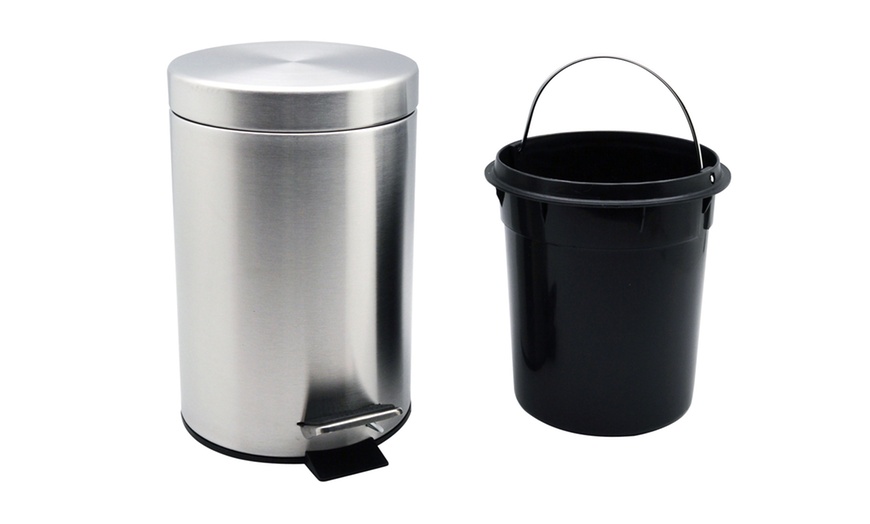 Image 4: Stainless Steel Pedal Bin