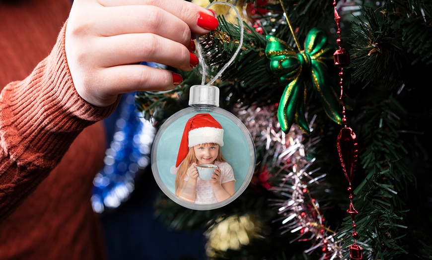 Image 3: Personalised Christmas Bauble at Printerpix