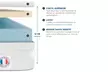Matelas Ergo mousse Haute Densité et latex, déhoussable, fabrication française, Olympe, Sampur, livraison offerte - Second Medium