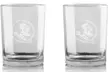 Duck House NCAA 12 Oz. Clear Rock Whiskey Glass Set (2-Pack) - Second Medium