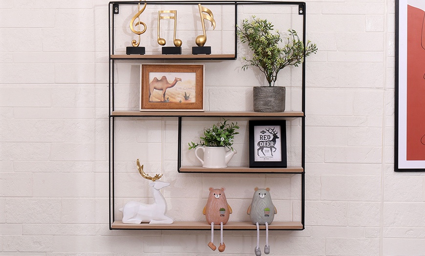 Image 2: Floating Wall-Mounted Shelf