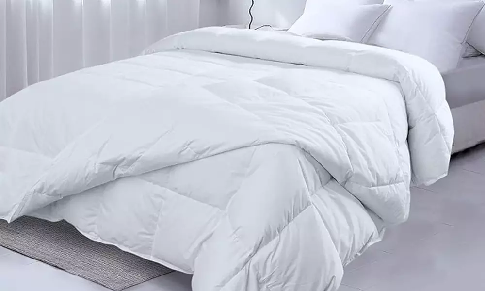 Couette en plumes d'oie