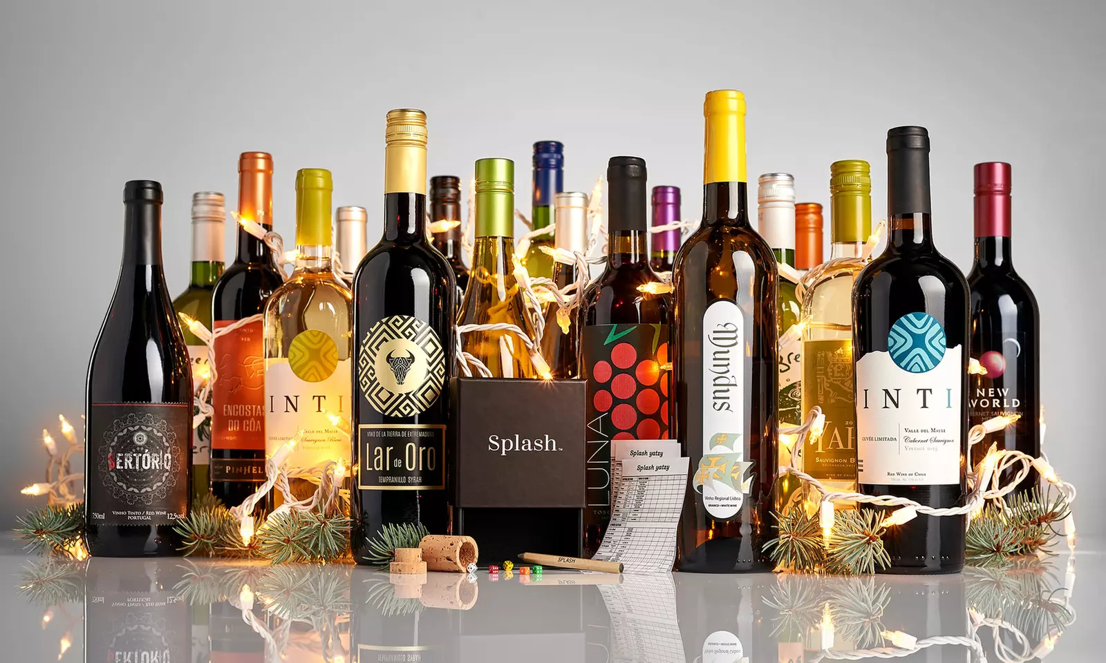 73% Off an 18-Bottle Mega-Pack Plus Yatzy Game from Splash Wines
 - Primary Image