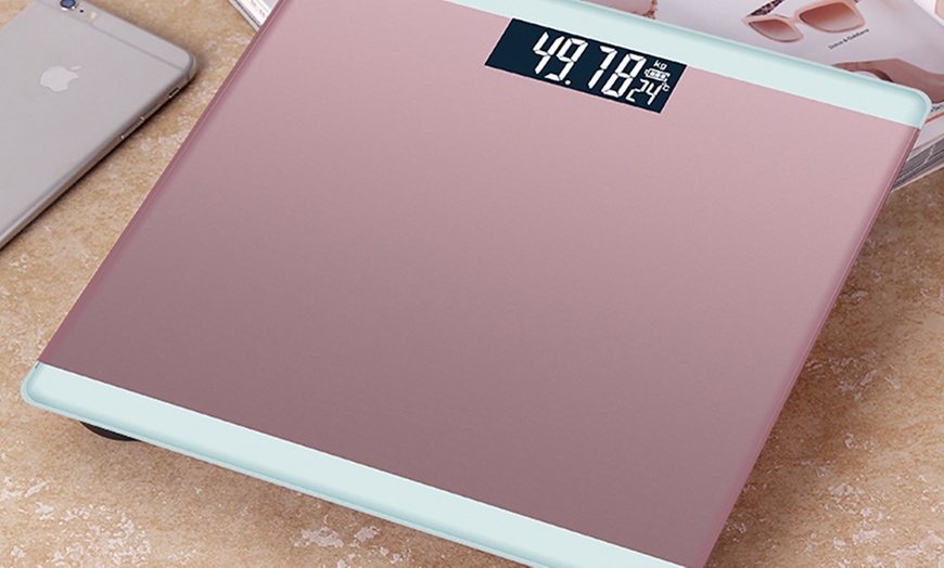 Image 7: Three-in-One Metallic Digital Body Scale