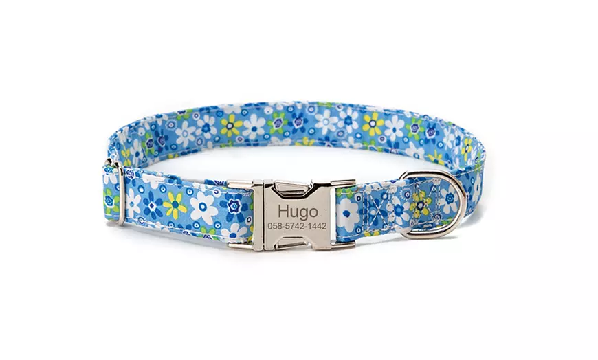 Image 4: Personalised Flower Dog Collar
