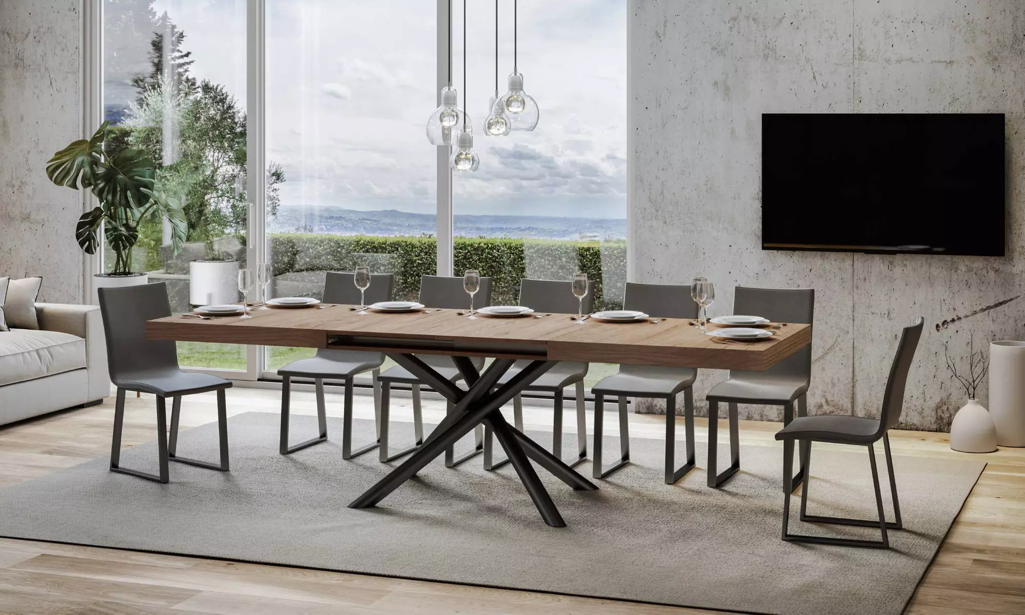 Table avec rallonge "Famas"