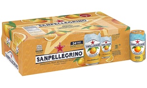 24 Cans of SanPellegrino Drink, 33cl