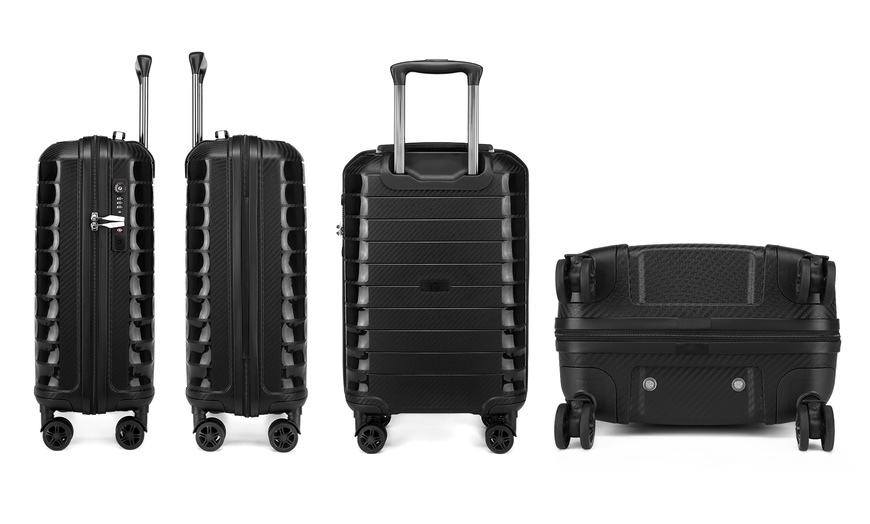 Image 3: Kono 20'' Suitcase with Charging Interface