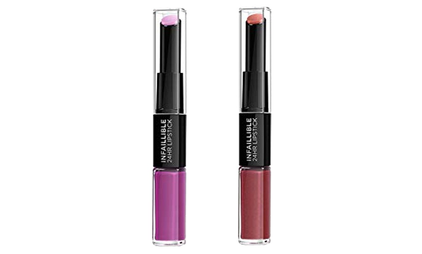 Image 1: L'Oreal Infallible Duo Lipstick