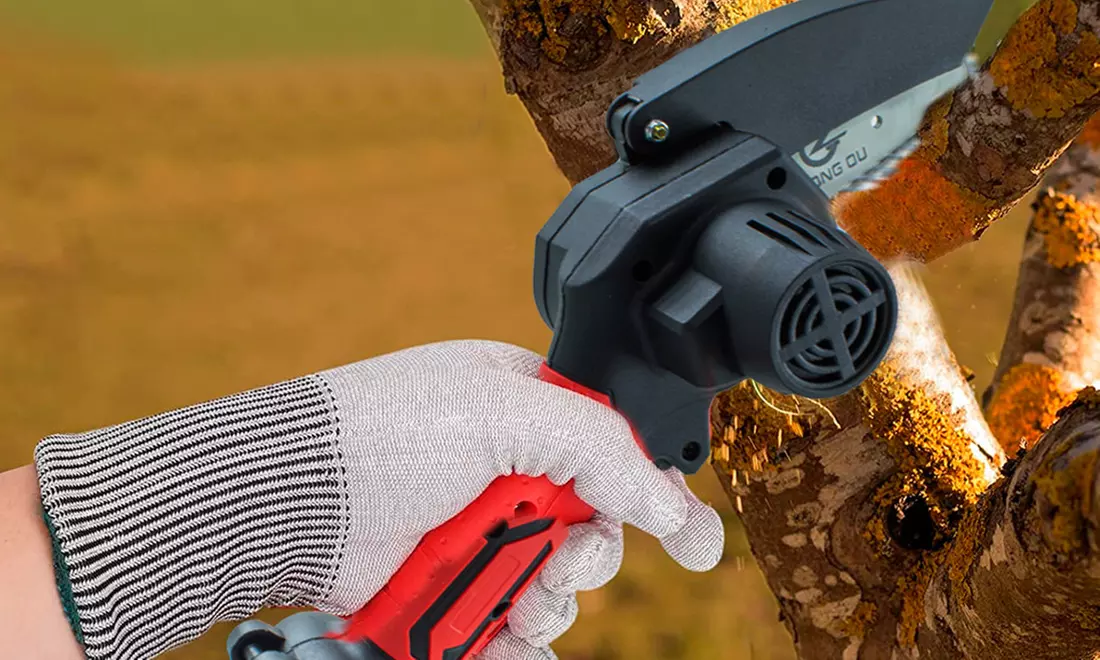 Mini motosega portatile e batteria a litio 21 V ricaricabile