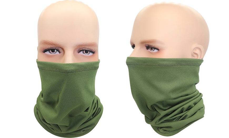 Image 2: Two Unisex Multifunction Snood Face Covers