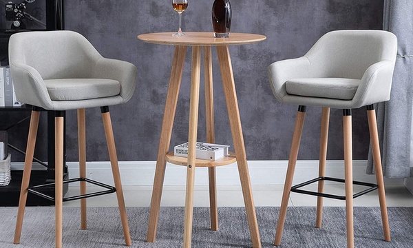 grey bar stools groupon