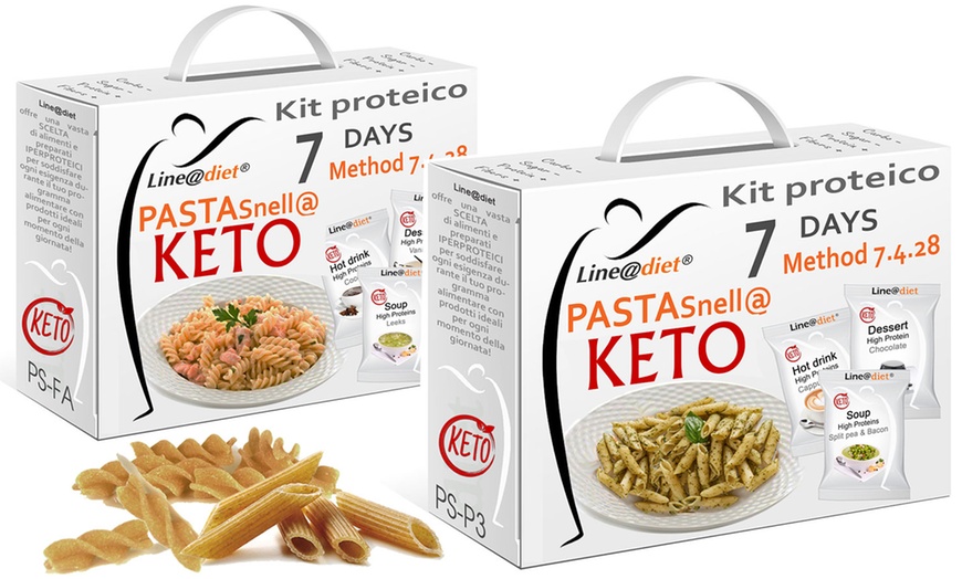 Image 1: Line@ 7-Tage-Protein-Diät-Kit mit Keto Pasta (bis zu 69,40€/kg)