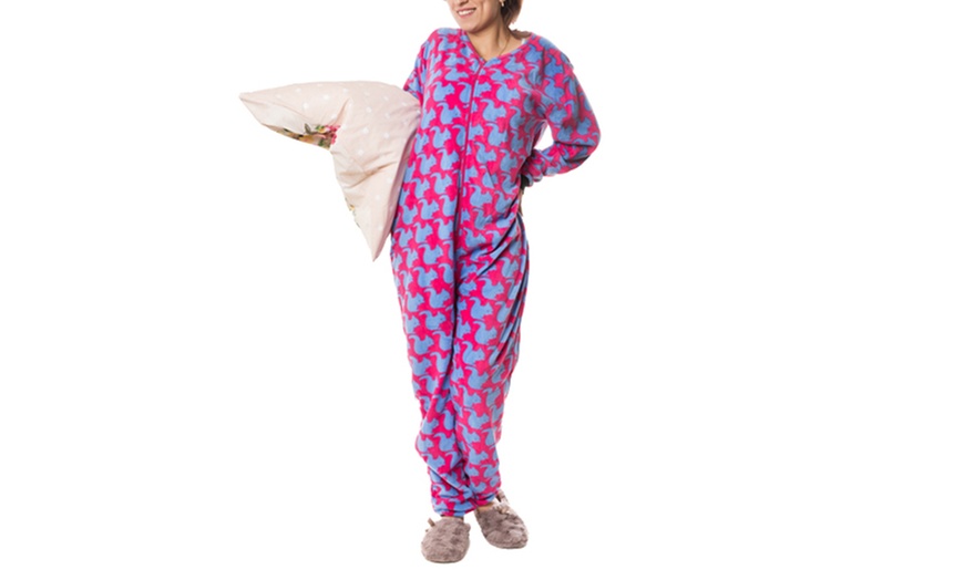 Image 8: Women's Fleece Onesie