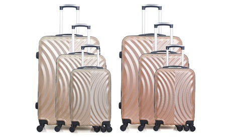 Set 3 valises HERO en ABS, collection LAGOS-A 