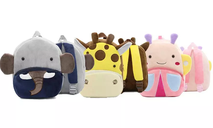 Image 1: Pluchen dierenrugzak voor kids