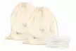 1 ou 2 lots de 16 cotons démaquillants lavables et réutilisables en bambou avec filet de lavage - Image 3
