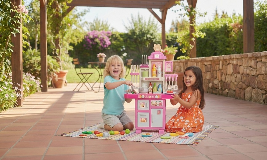 Image 3: Cucina giocattolo per bambini con luci e suoni