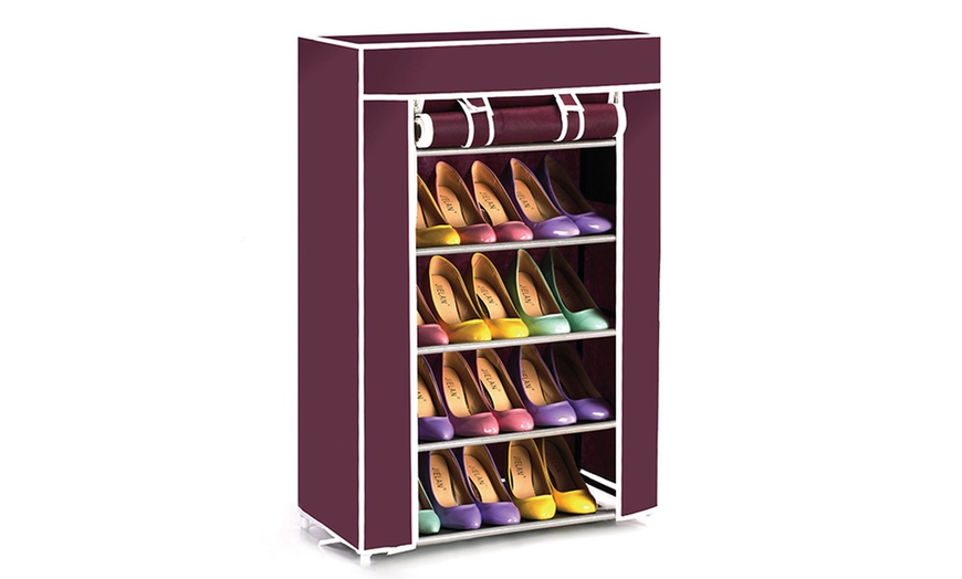 Image 9: Canvas Shoe Rack