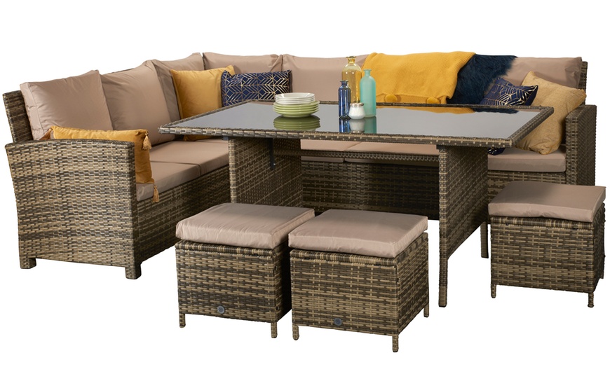 Image 11: Cuba Corner Dining Sofa Set