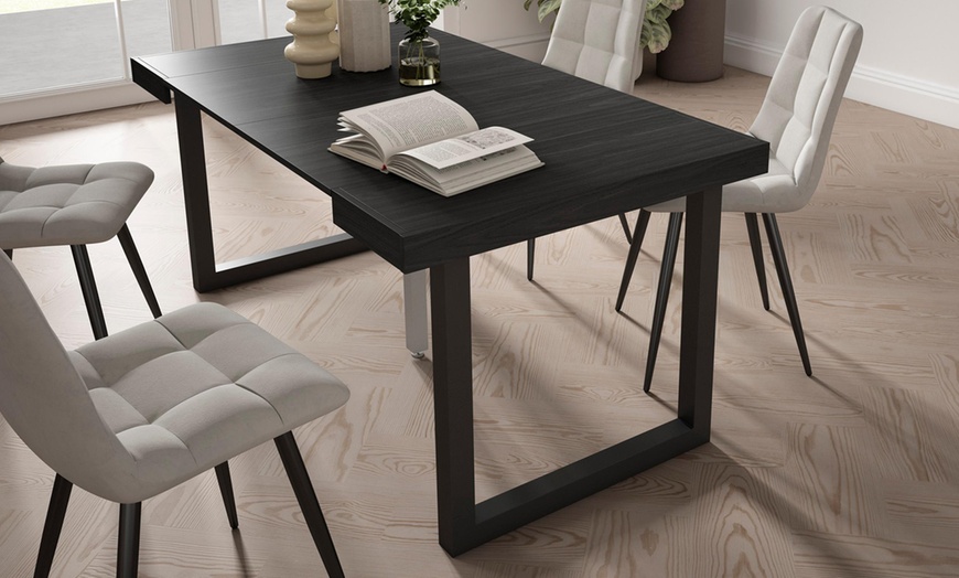 Image 19: Table console extensible avec pieds en bois massif