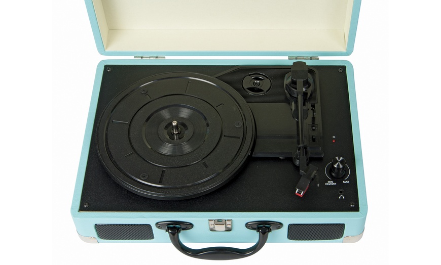 Image 12: Turntable Record Player Briefcase