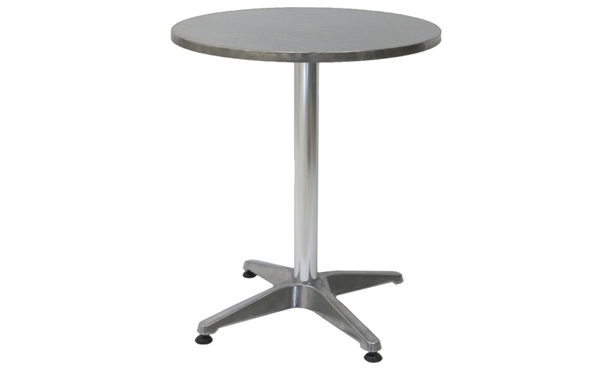 Image 3: Aluminium Bistro Table