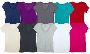 Women's Cotton T-Shirts (4-Pack)