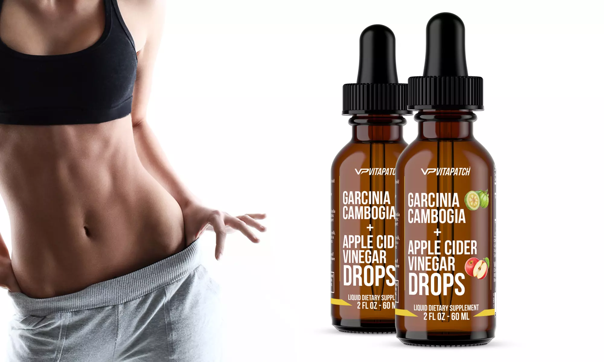 Apple Cider Vinegar with Garcinia Cambogia Weight-Loss Drops (2 Fl. Oz.; 1-, 2-, or 3-Pack) - Primary Image