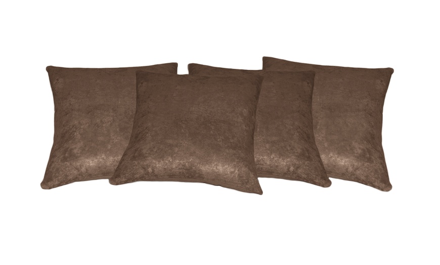 18"x18" Suede Throw Pillows Groupon Goods