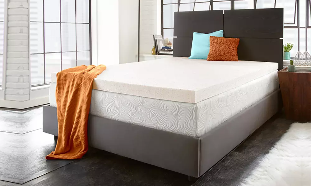 SleepWise Copper Comfort 1.5" Gel-Infused Memory Foam Mattress Topper  - Primary Image