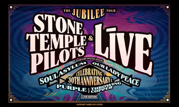Stone Temple Pilots & +LIVE+ - The Jubilee Tour on September 8 at 7 p.m.  - Primary Image
