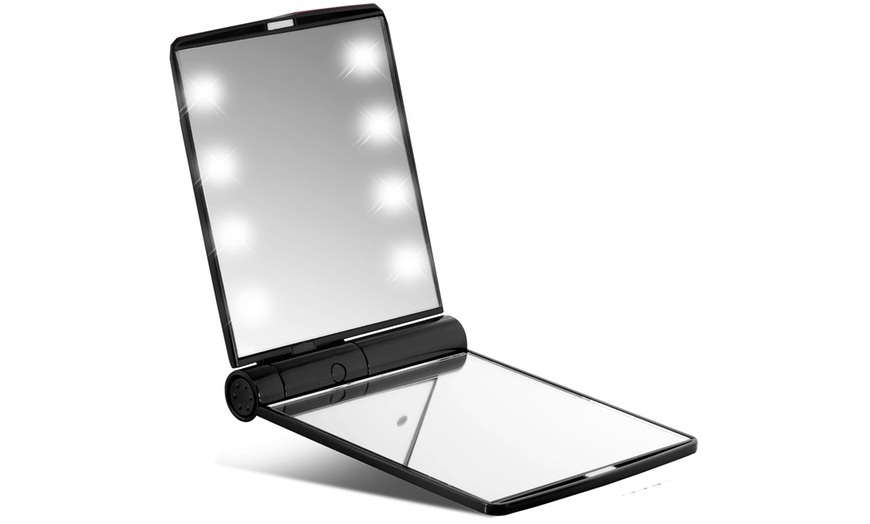 Image 6: Portable LED Make-Up Flip Mirror