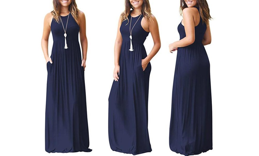 Image 4: Women's Sleeveless Maxi Dress