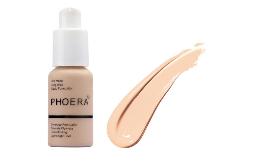 Image 8: Phoera Full Coverage Make-Up Foundation 30ml