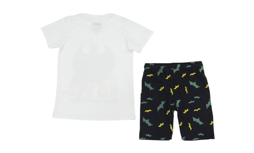 Image 12: Kids T-Shirts and Shorts Set Batman Print Outfits