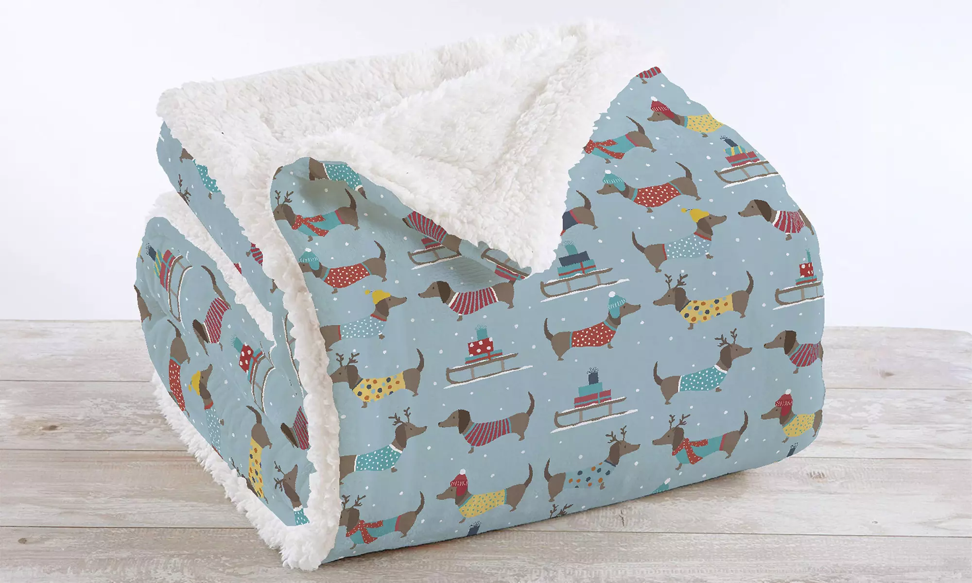 Warme Sherpa-Decke „Vermont“