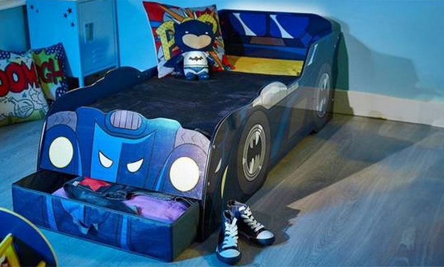 Image 2: Batman Batmobile Toddler Bed - Sleep Like a Superhero!