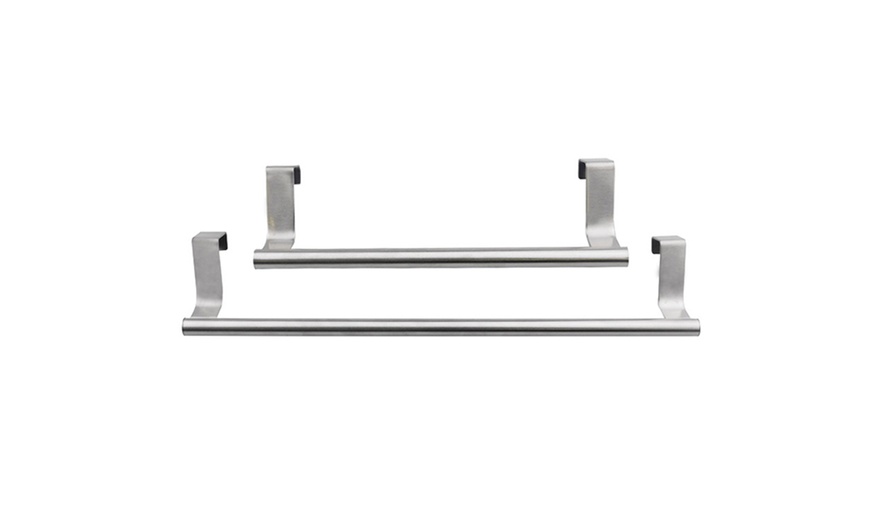 Image 8: Over-Cabinet Steel Towel Holder