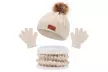 Three Pieces of Kid's Hat Scarf Gloves Set - Second Medium