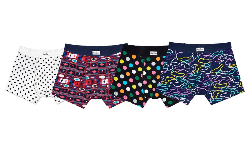 Image 15: 4-pack Happy Socks Boxer Shorts