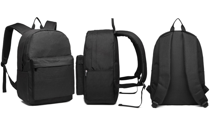 Image 2: 22L Casual Polyester Backpack School Backpack Unisex